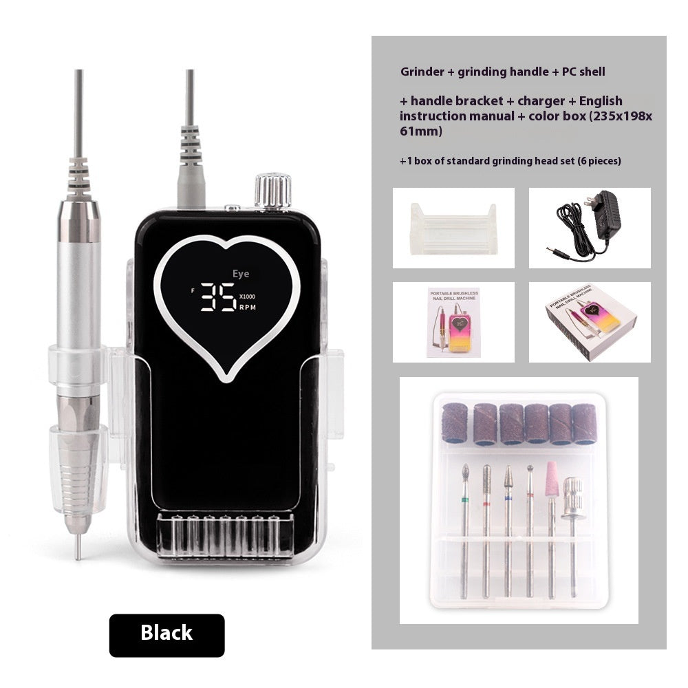 Brushless Nail Polishing Machine Charging Portable