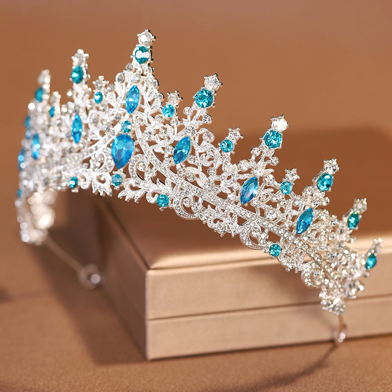 Crown Tiara Alloy Inlaid Rhinestone Crystal