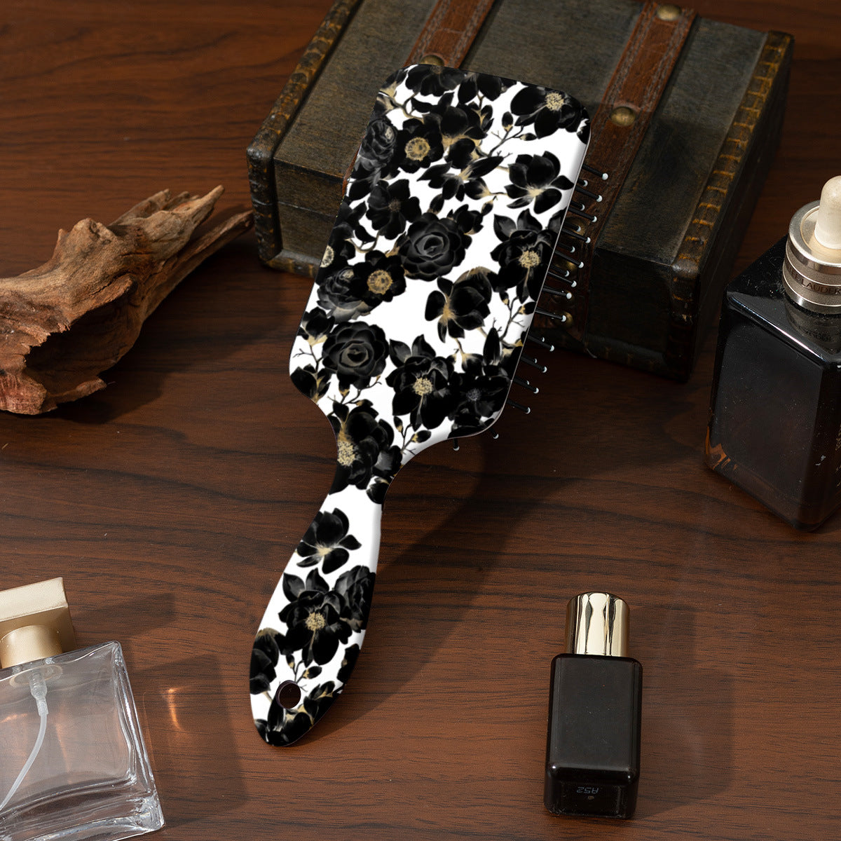 In Stock Supply Best-seller On Douyin For Women Only Comb Big Flower Print Air Cushion Comb Shunfa Massage Comb