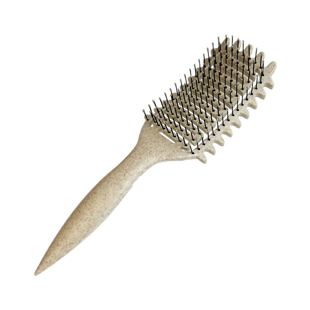 Bounce Curl Definition Shape Fluffy Hair Hollow Comb Wet And Dry Dual-use Head Massage Comb