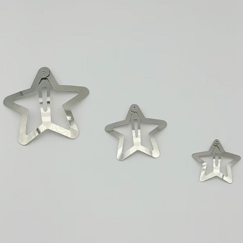 Thickened Five-pointed Star Clips For Kids DIY Crafts Hair Accessories And Headwear