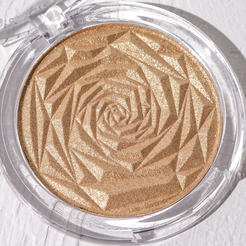 Rose Diamond Highlighter Powder Blush Trimming Palette To Brighten Glitter