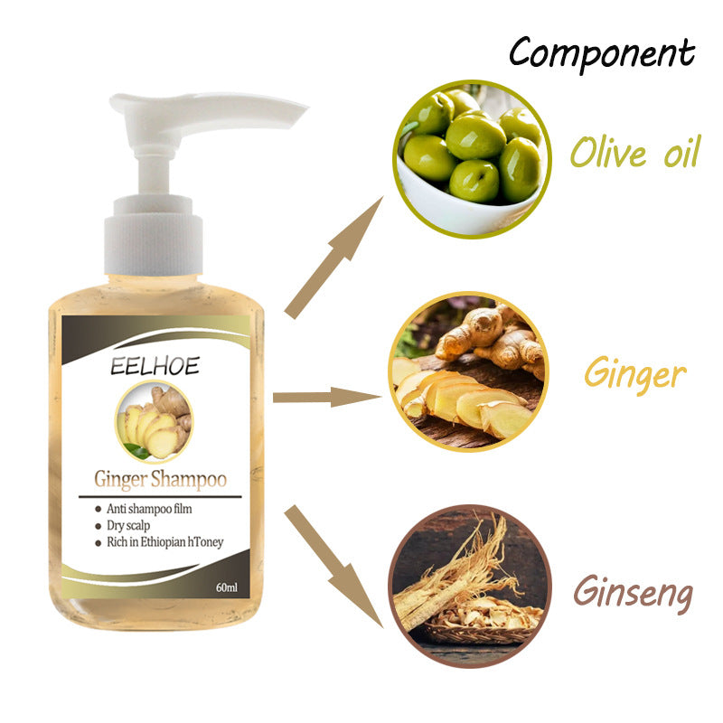 Ginger Anti-dropping Shampoo Oil Control Silky And Moisturizing Hair Roots