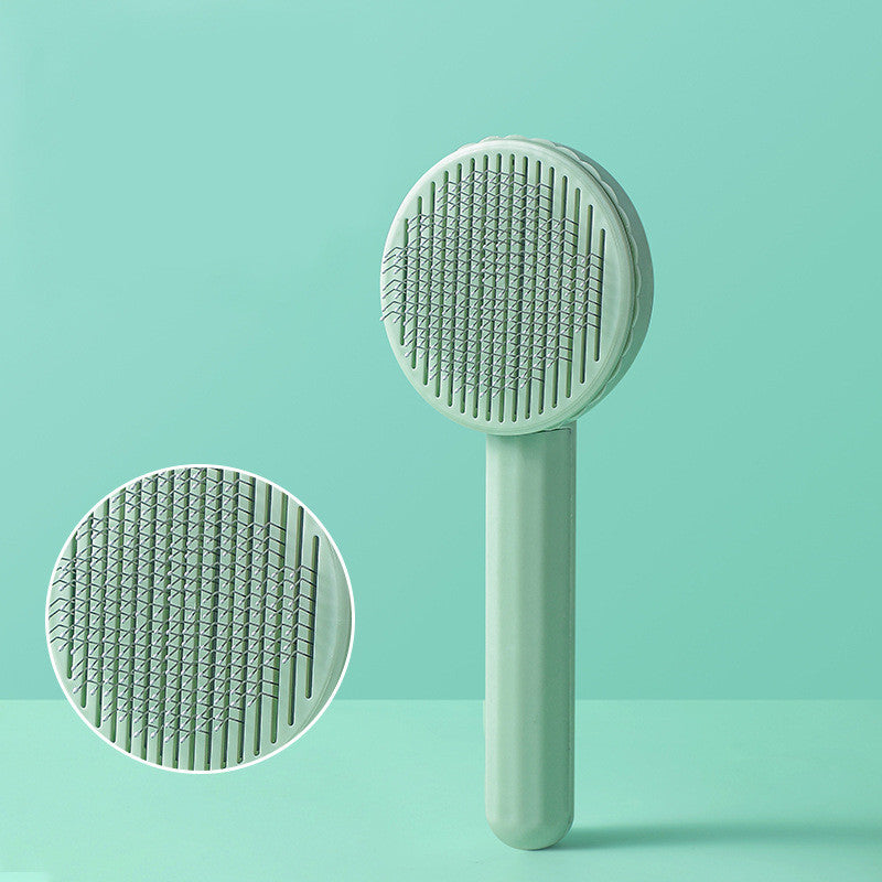 New Pet Steel Needle Comb Automatic Hair Removal Comb