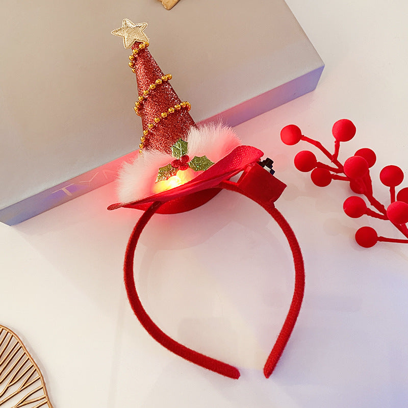 Christmas Antlers Hairband Decoration Plush