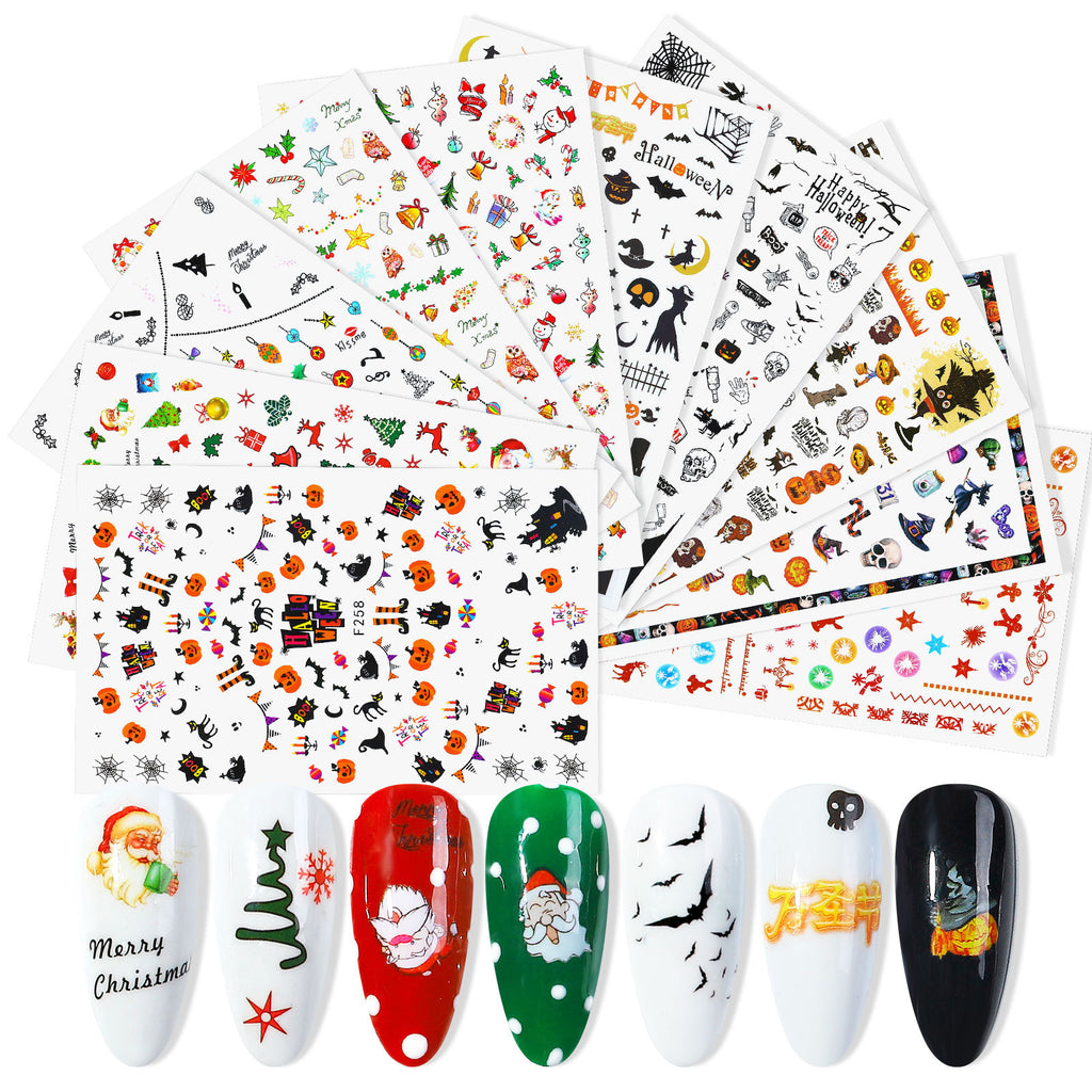 New Nail Sticker Santa Claus Decal Strap Adhesive