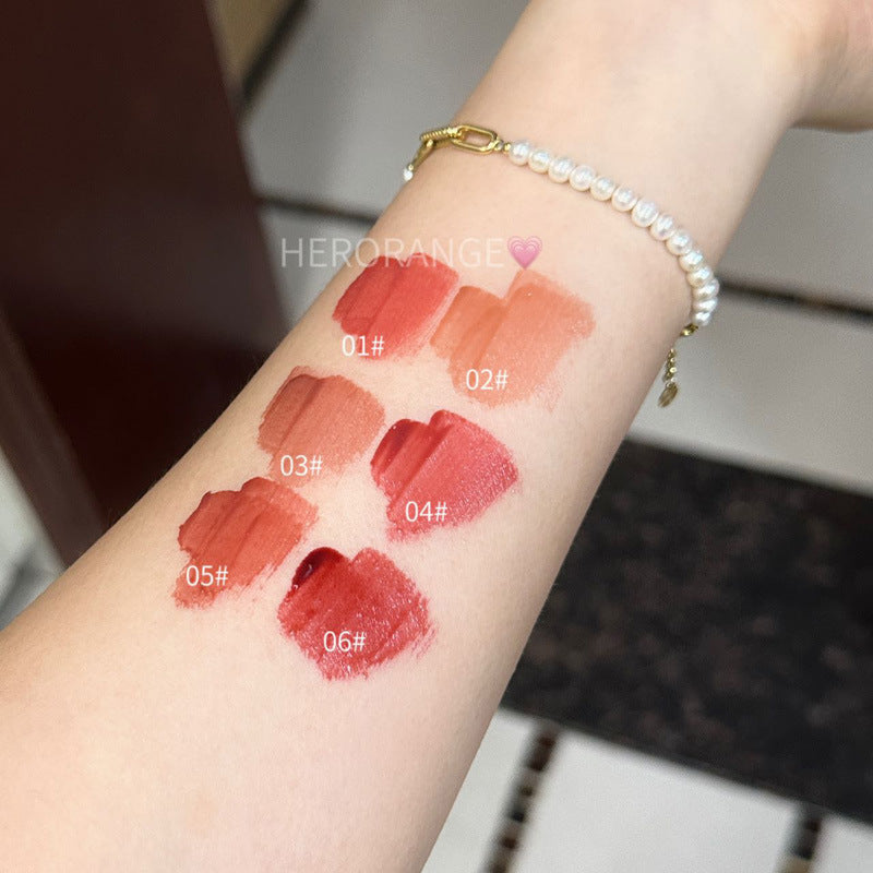 HERORANGE Ice Night Mirror Lip Lacquer Long-lasting Not Easy To Fade