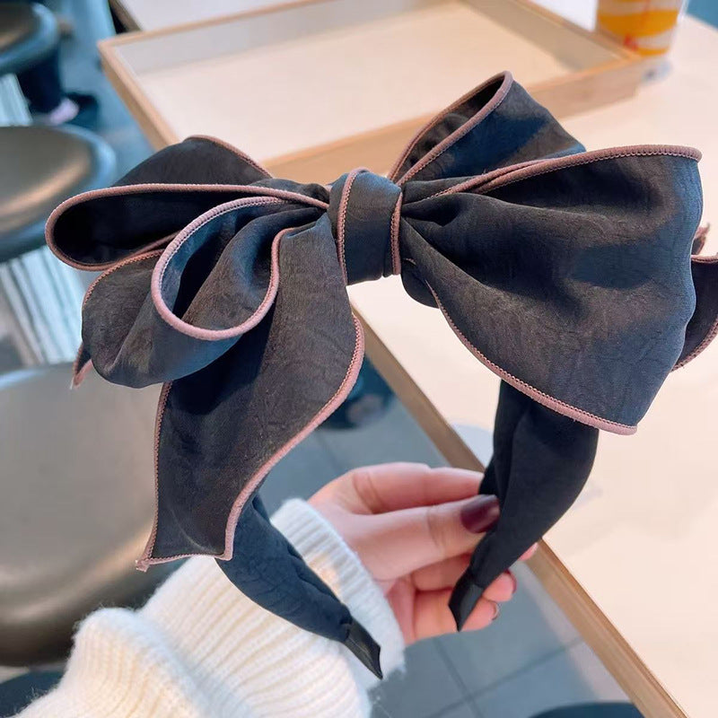 Wide-brimmed Headband With A 3D Bow For Women