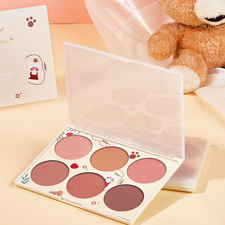 Kiss Beauty Women's Fashion Simple Multi-Color Makeup Blush