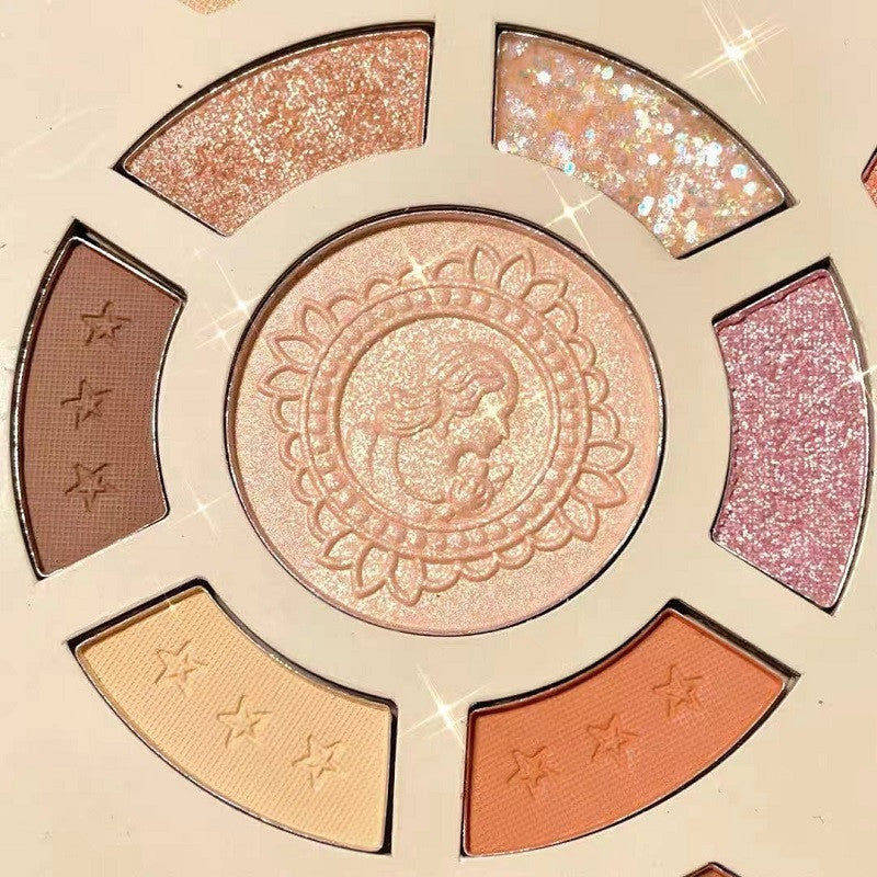 LA Plome Goddess 11Color Eyeshadow Palette Glitter Pearl Waterproof Blush