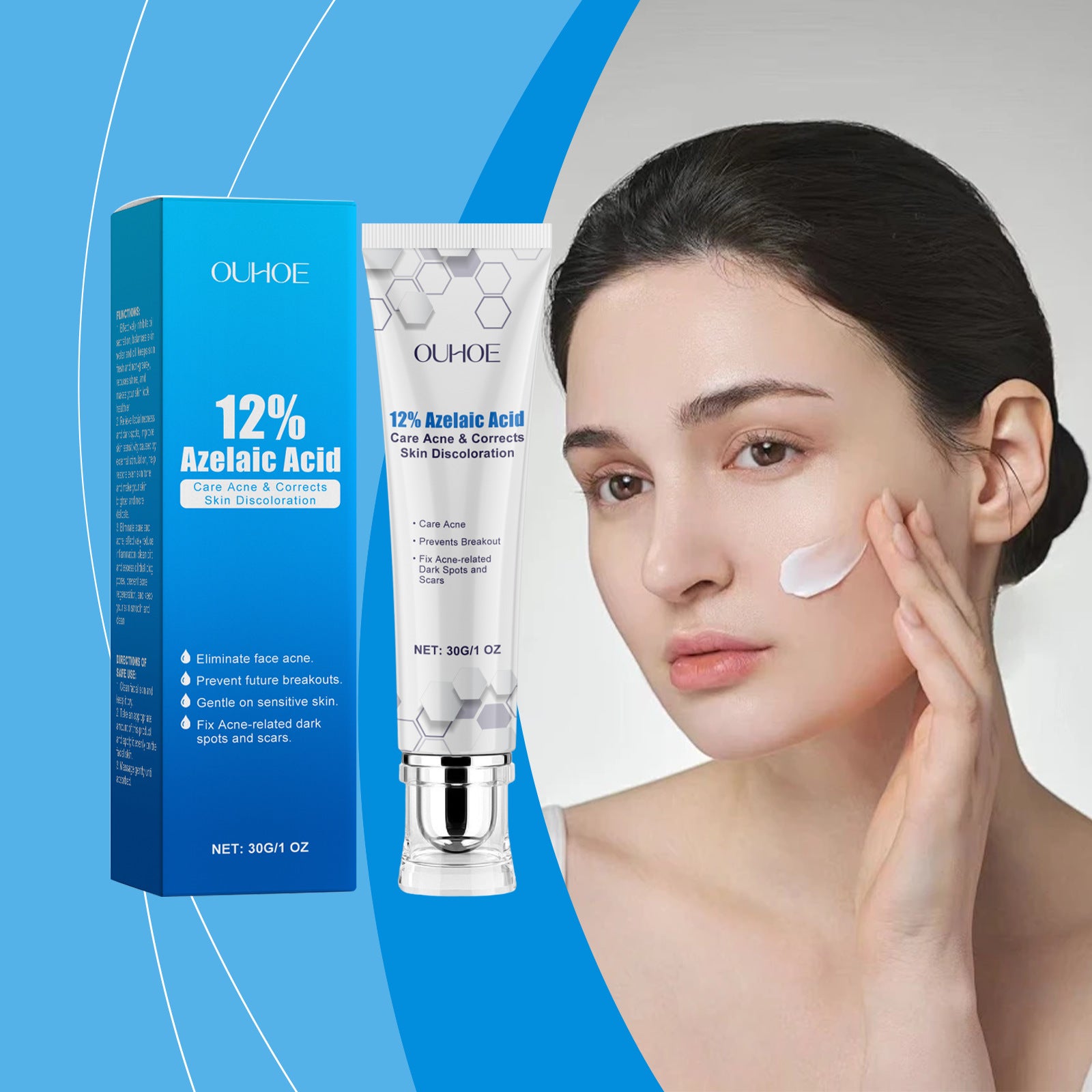 Azelaic Acid Acne Cream Gentle Nourishing Hydrating