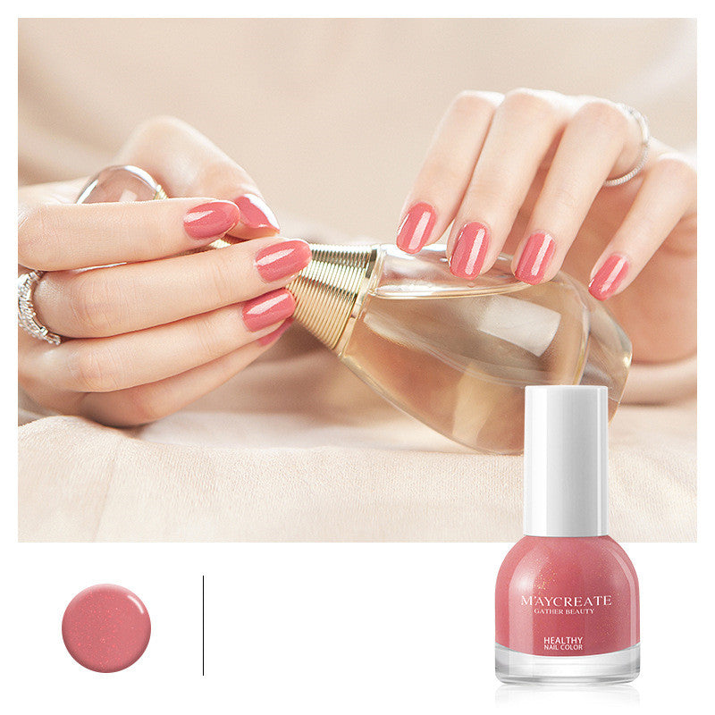 Maycreate Nail Polish Female Long-lasting Tear-free Baking Free Transparent Net Red Summer Nail Polish