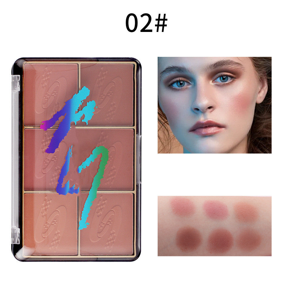 KL7 Multicolor Tan Red Matte Pearl Blush Tray