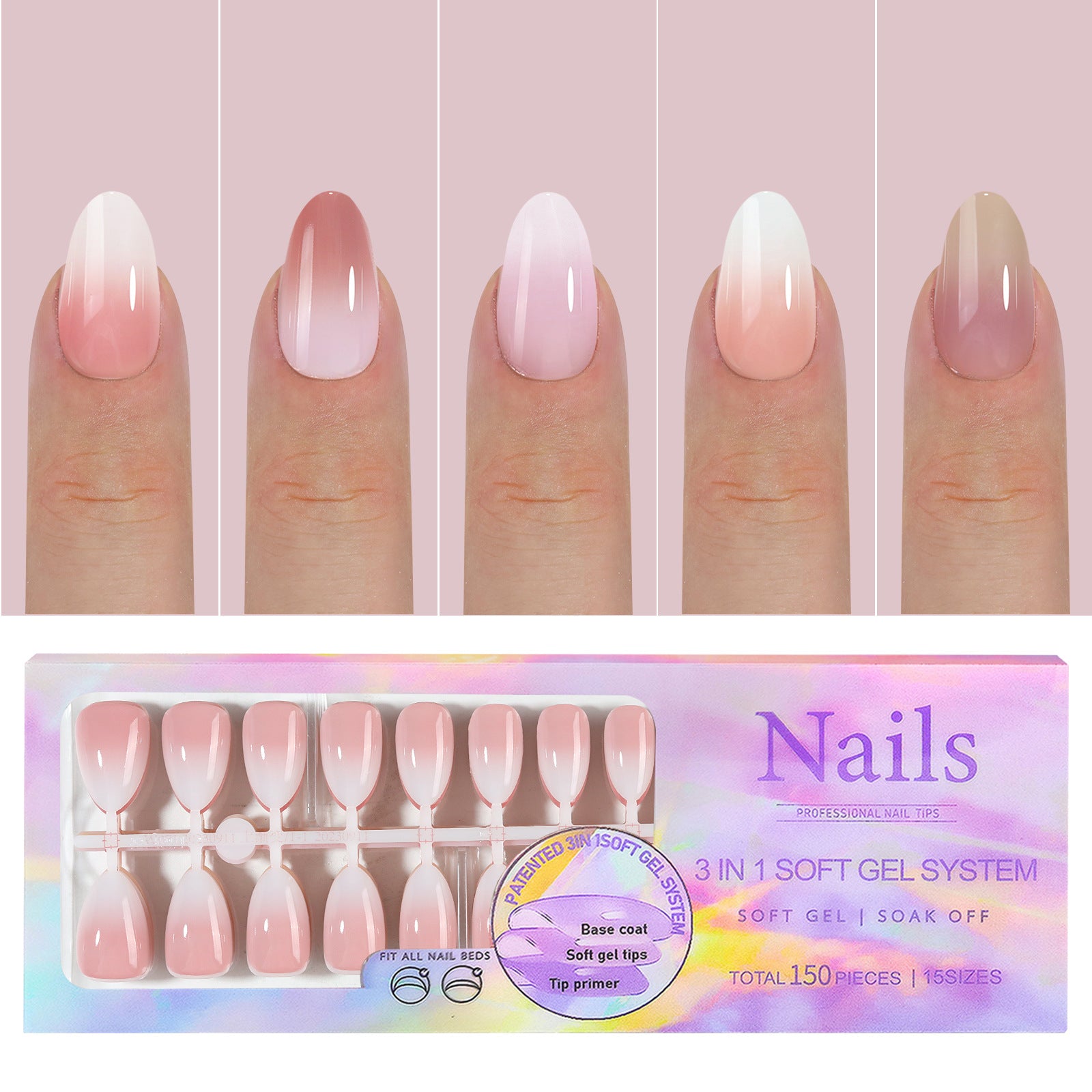 Manicure Wear Nail French Seamless Wear Nail Detachable