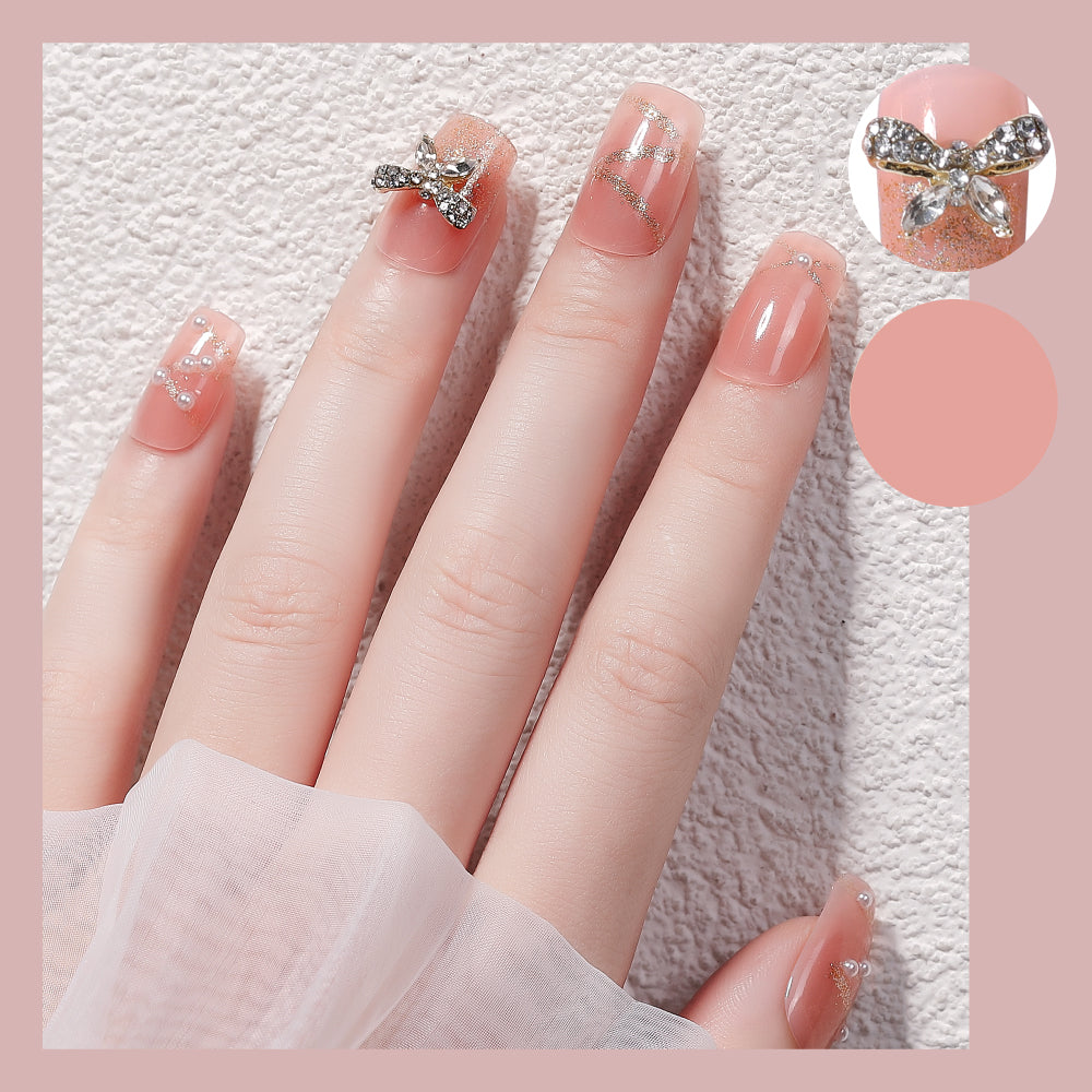 Fake Nail Patches Hand Wearing Art
