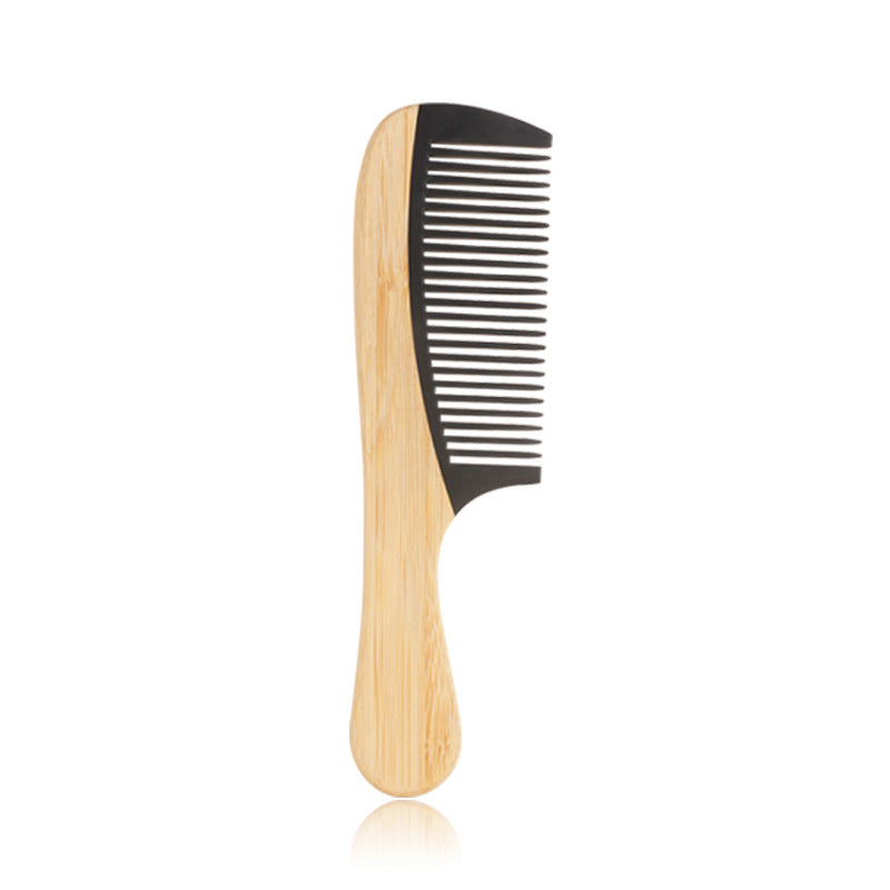 Hair Shunfa Electric Bamboo And Wood Splicing Comb Big Tooth Styling Comb