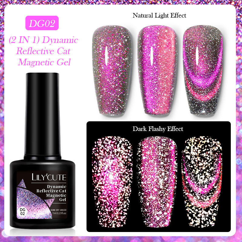 Lilycute Diamond In The Debris Cat Eye Series Nail Polish Gel
