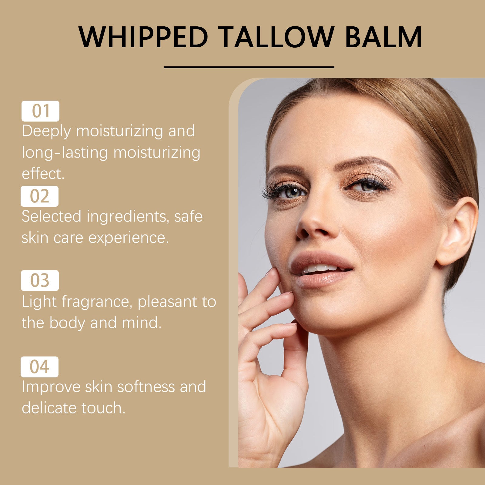 Multifunctional Beef Fat Cream Nourishing Moisturizing