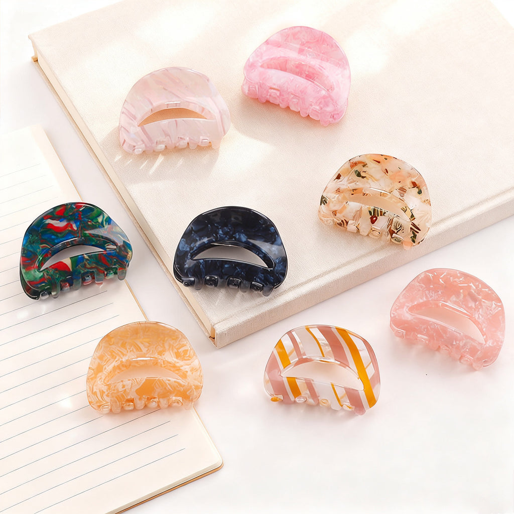 Retro Gradient Simple Hair Clip Shark Clip