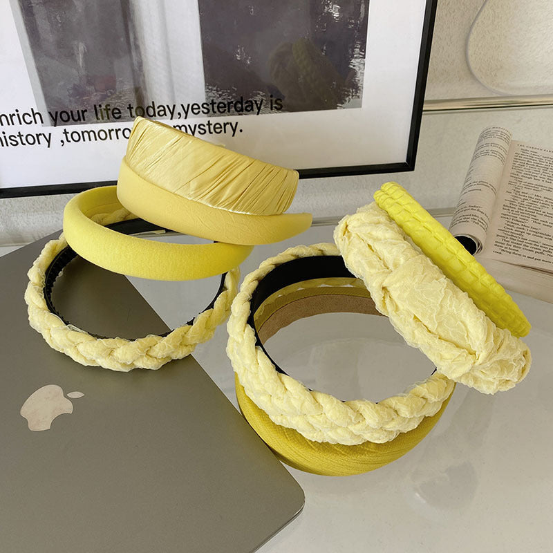 Korean Style Braided Vintage French Twist Wide-brimmed Headband