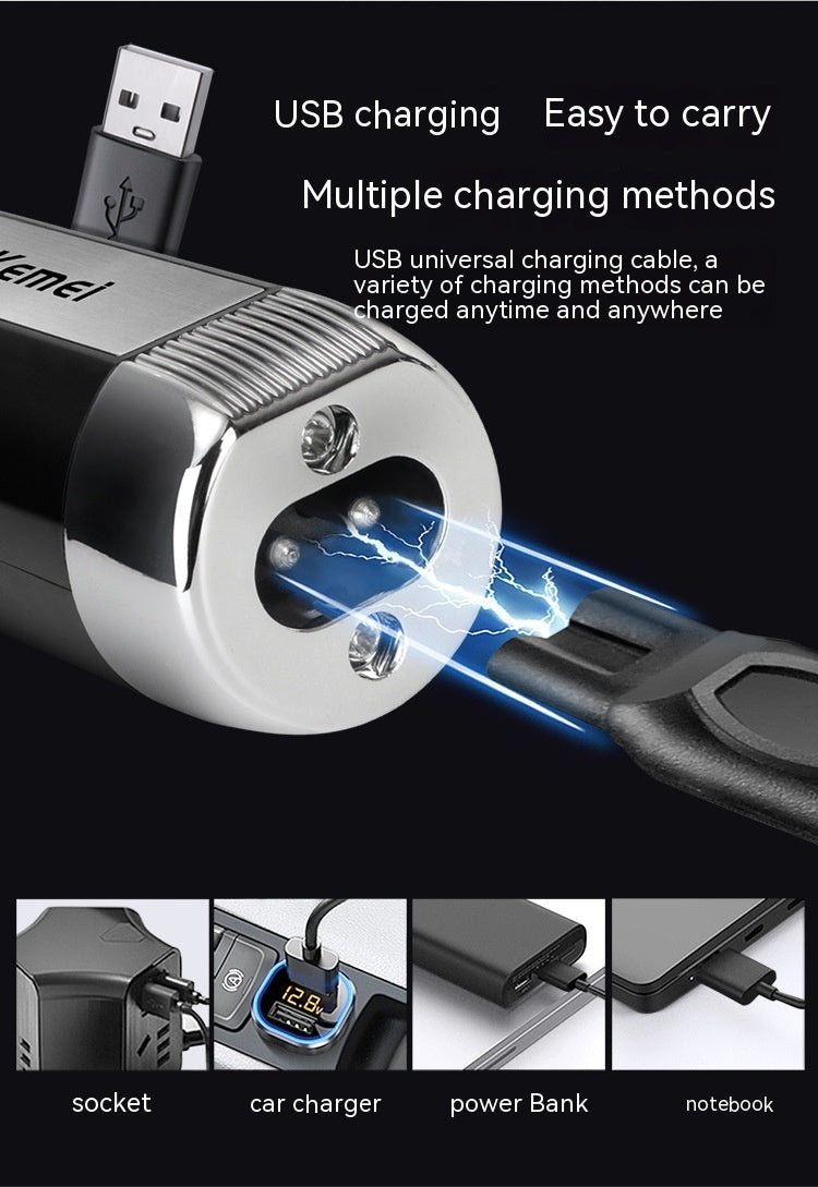 Kemei Electric Nose Hair Trimmer Nose Hair Hair Shaver