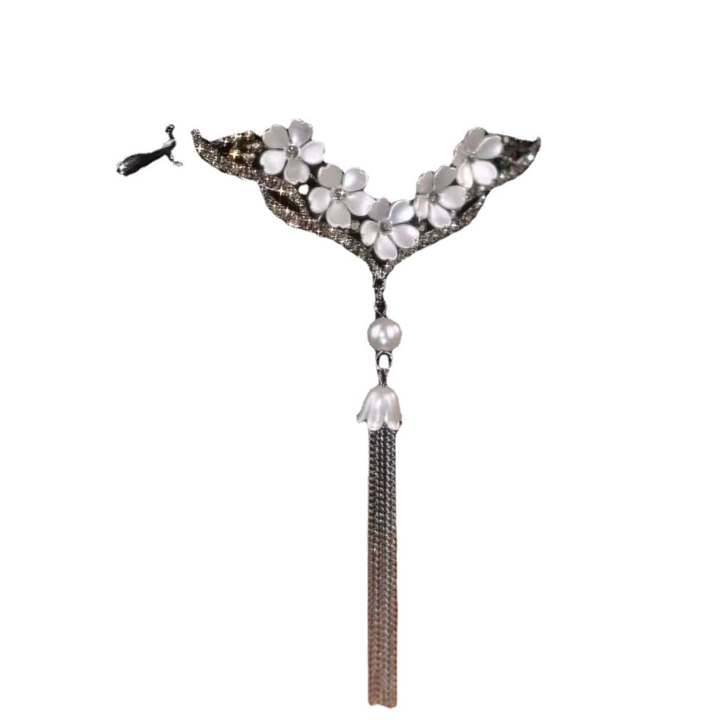 Women's Alloy Temperament Black Zircon Hairpin