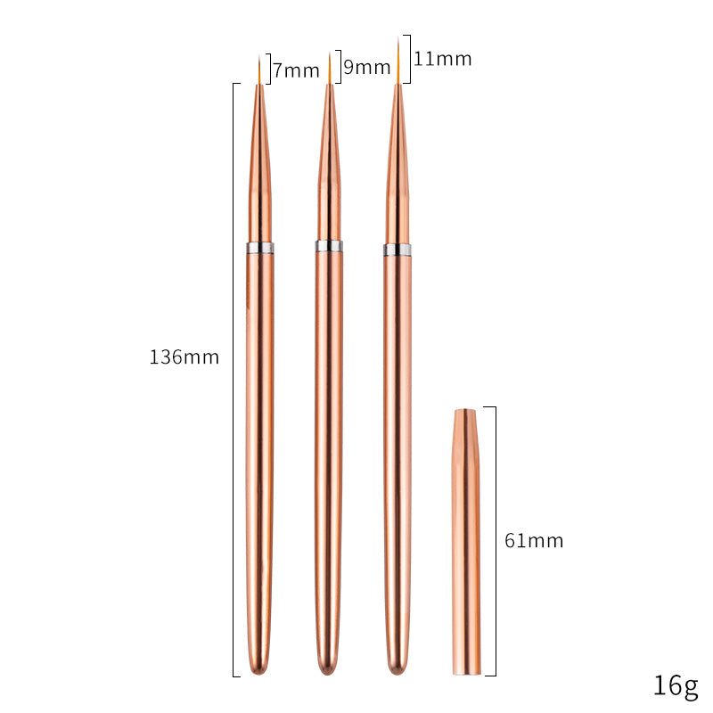 Rose Metal Penholder Nail Enhancement Set