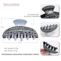 Vintage Rhinestone Women's Cellulose Acetate Sheet Barrettes