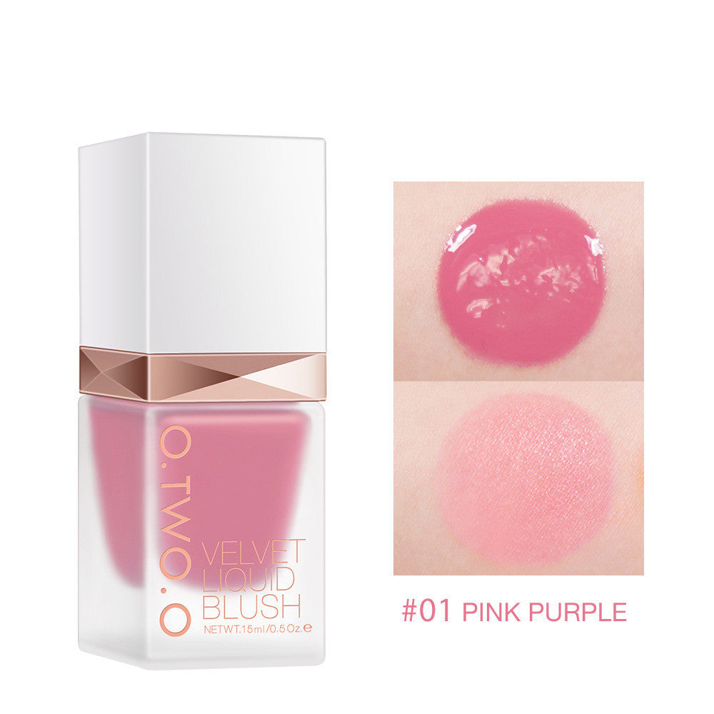 O. Two. O Natural Dazzling Liquid Blush Lasting Matte Silky And Delicate