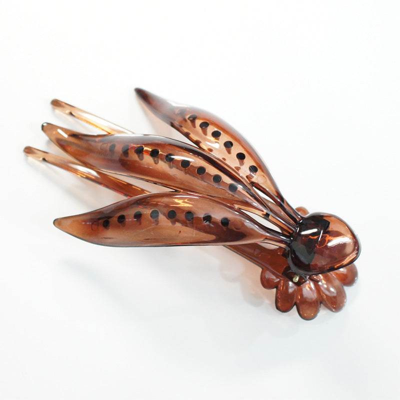 AS High Quality Beef Tendon Resin Drop-resistant Updo Ponytail Hairpin