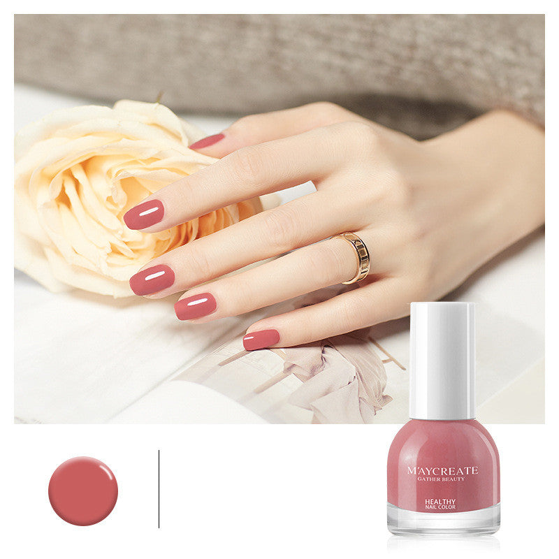 Maycreate Nail Polish Female Long-lasting Tear-free Baking Free Transparent Net Red Summer Nail Polish
