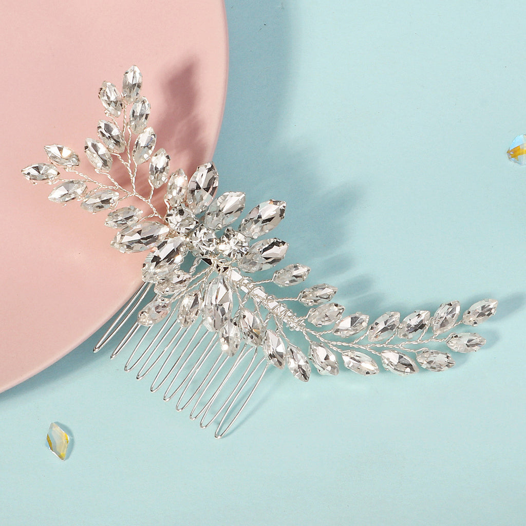 Rhinestone Tuck Comb Hair Comb Exquisite Handmade