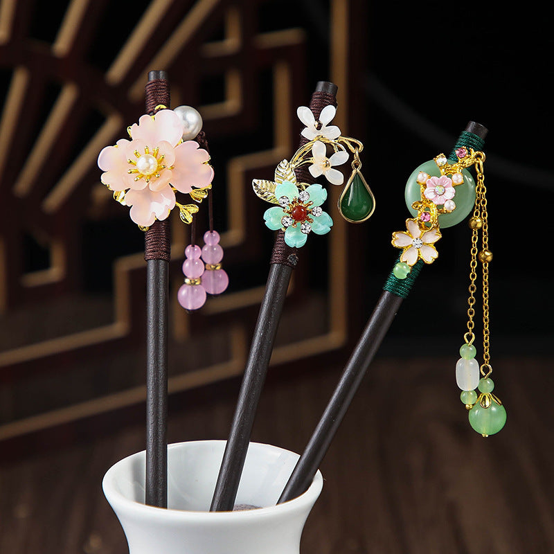 Ebony Hairpin Cheongsam Hanfu Tassel