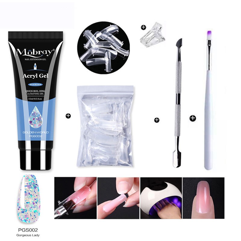 Mobray Nail Beauty Crystal Extended Glue Tool Set