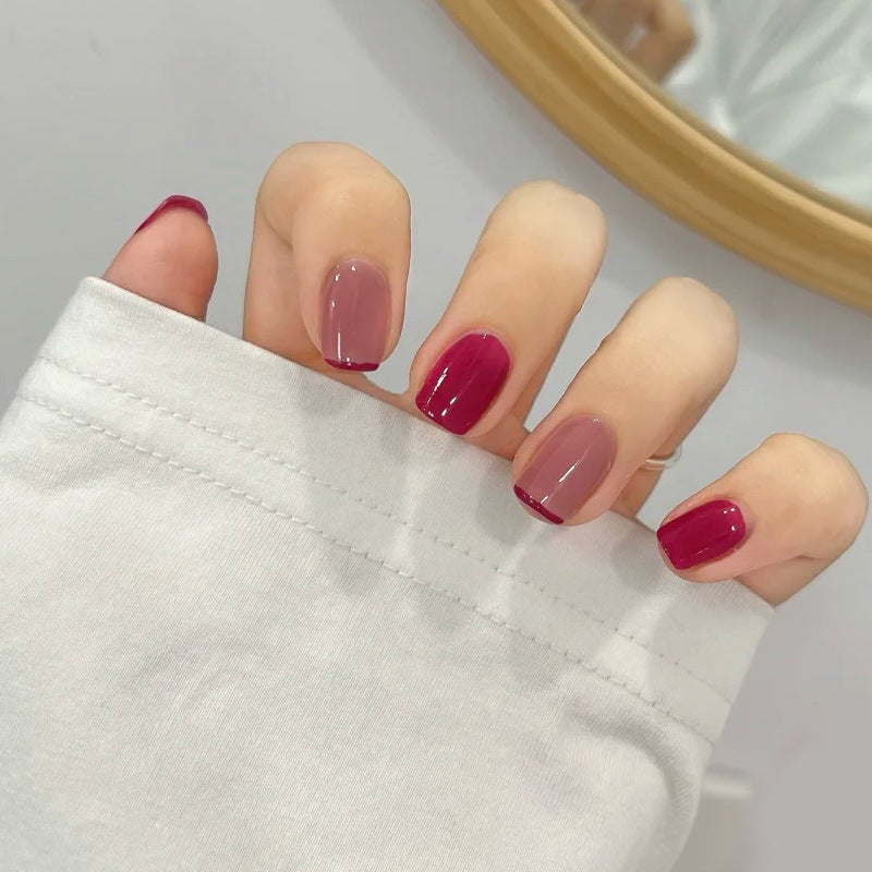 Mottled Nail Color Glue Solid Color Nude Phototherapy Polish Gel