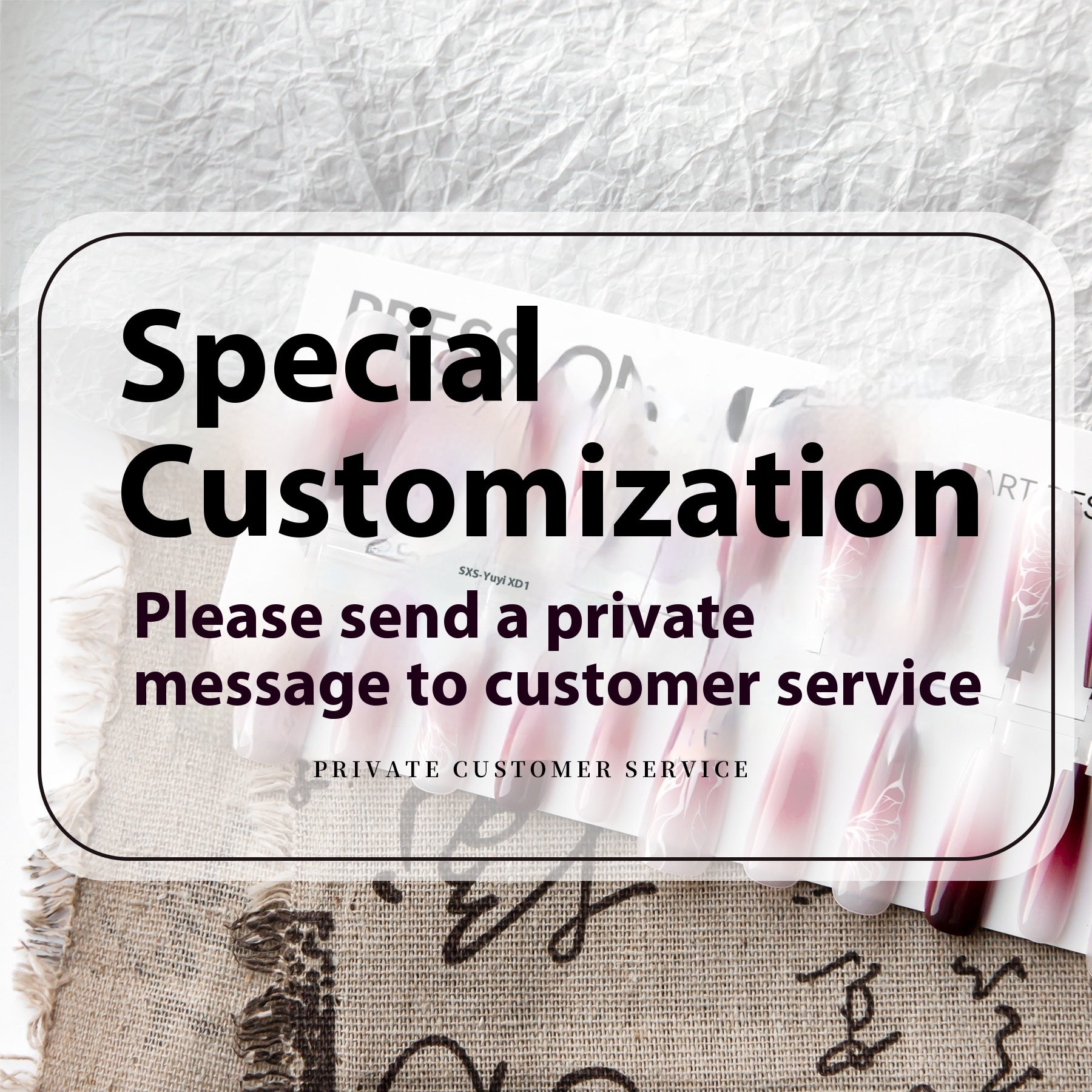 Press On Nails Chunshan Butterfly Love Flower Mercy Long Ladder Plated Crystal Suede Seal Nail Sticker