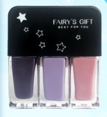 Fairy's Gifts Three-in-one DIY No-bake Tearable Sequined Nail Polish Set