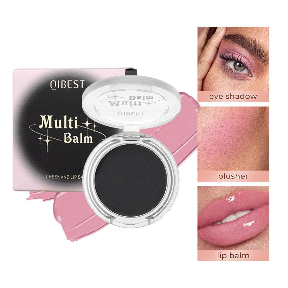 Qibest Warm Blush Black Transparent Crystal Color Changing PH Magic Gel Natural Nude Makeup Lip Cheek Dual-use Makeup