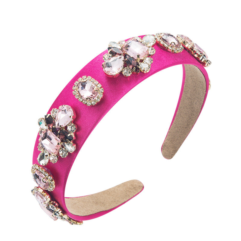 Fashion Sparkling Crystal Flower Baroque Headband