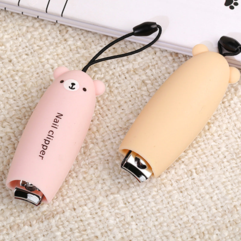 Creative Bear Nail Clipper Stainless Steel Cartoon Silicone Nail Clipper