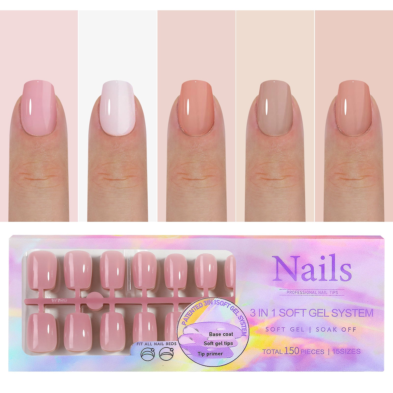 Manicure Wear Nail French Seamless Wear Nail Detachable