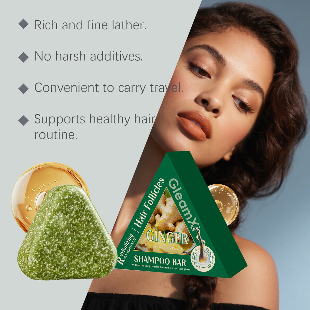 GleamXi Ginger Nourishing Shampoo Bar