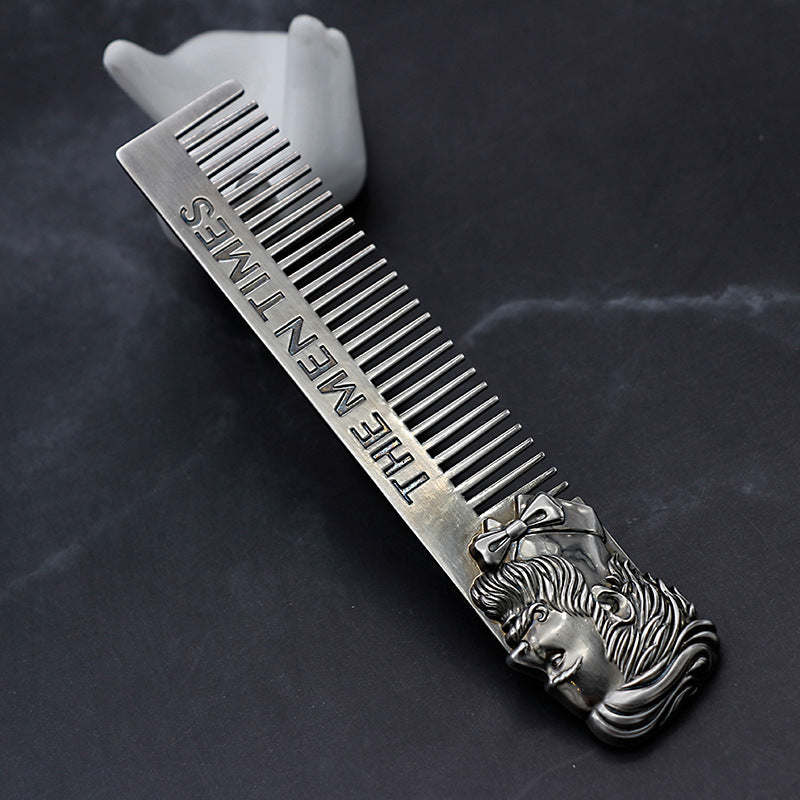 Men's Hair Comb Men's Care Portable Zinc Alloy