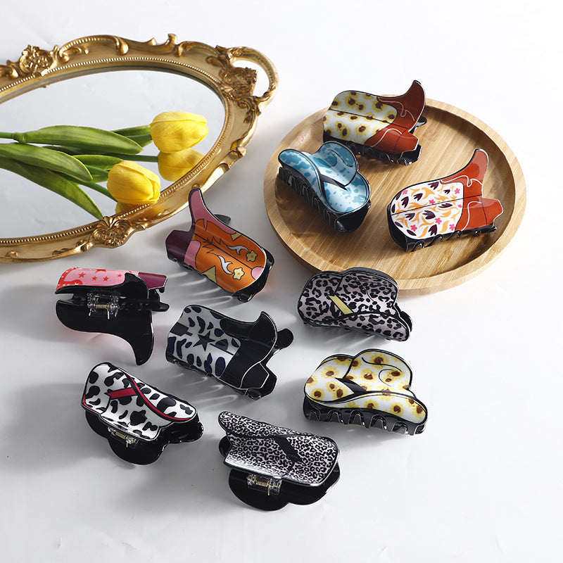 Retro Exotic Acrylic Barrettes