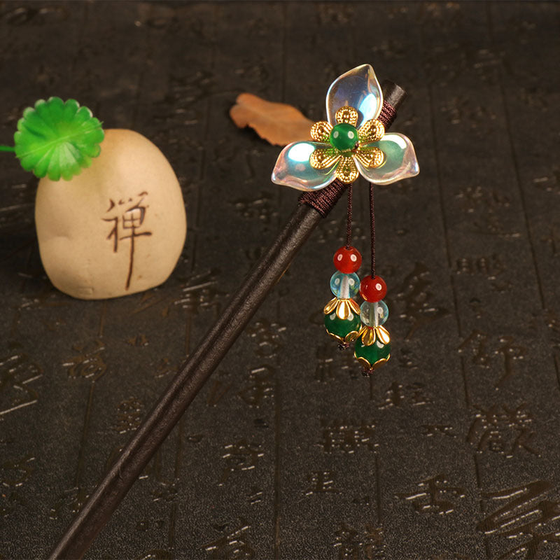 Women's Ancient Costume Tassel Hairpin Metal Headgear