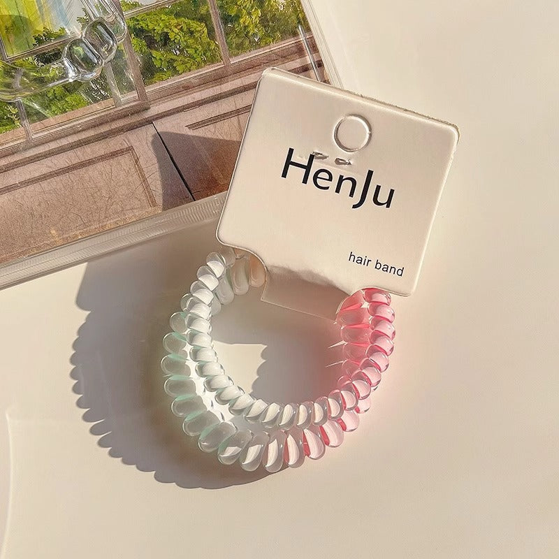 Telephone Wire Hair Ties Hair Rope Hair-binding High Elasticity Not Tight Hair