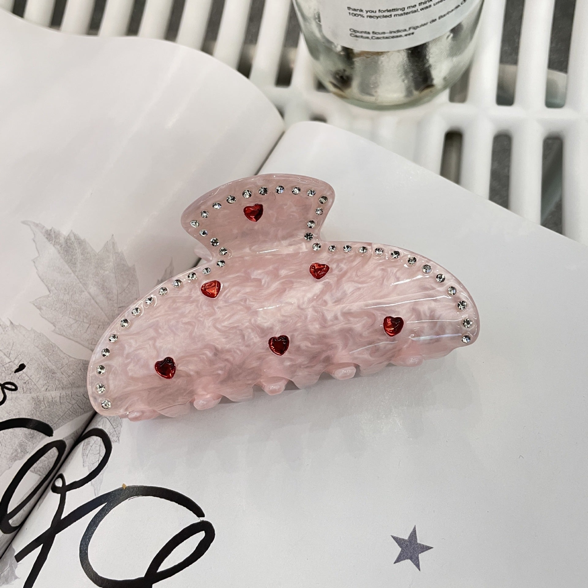Spot Drill LOVE Hair Accessories Letters LOVE Barrettes High Sense