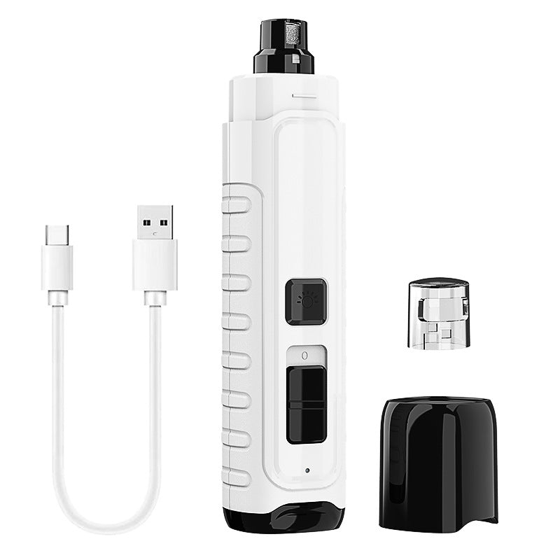 EE FC Pet Nail Polisher 4 LED Rechargeable Electric Polisher For Cats And Dogs