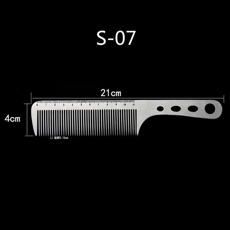 Hairdresser Stainless Steel Dense Tooth Comb