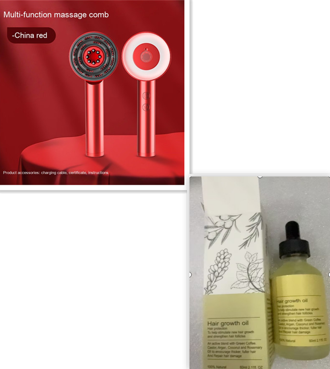 Fluffy Comb Scalp Massager Infrared Hair Care And Beauty